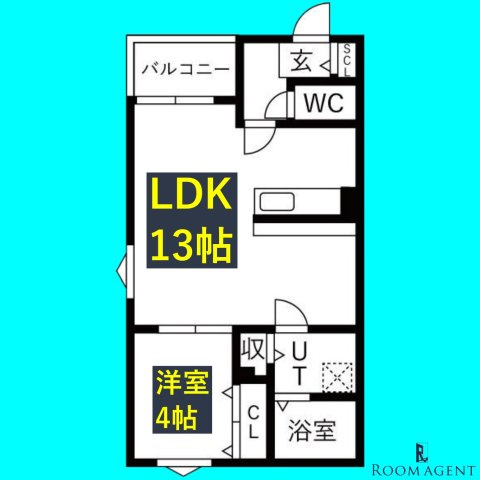 ソレイユ大宝の間取り