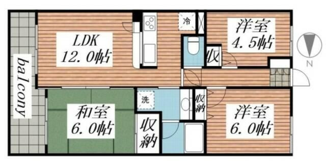 【間取り】 | コスモ拝島(コスモハイジマ)