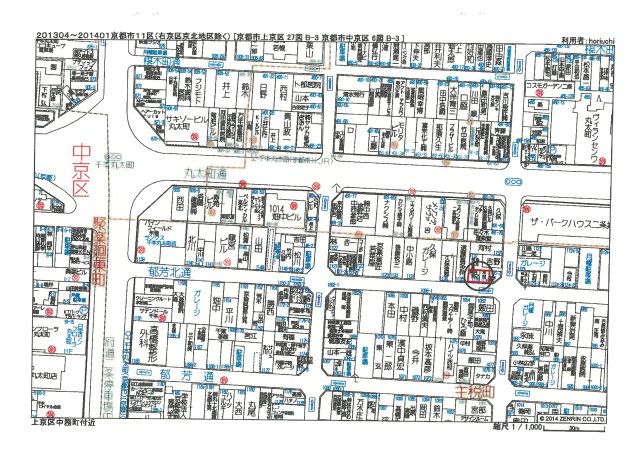 仮）フラッティ主税町の地図