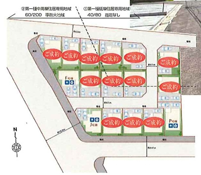 府中日新町3丁目Ⅲの区画図