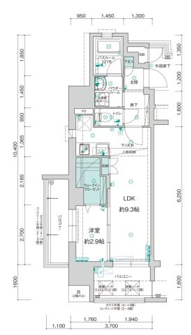 【間取り】 | 新品家具付きマンション白金21(KaGood福岡) | ※間取りと異なる場合は現状を優先します。