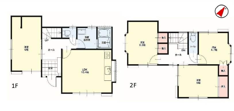 中古戸建　熊谷市原島1319-2（リフォーム住宅）の間取り