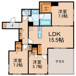 Grandy Villa Ohtakanomori Ⅱの間取り