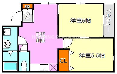 ベルトゥリー板宿EASTの間取り
