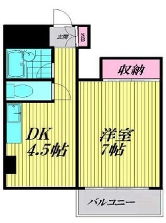 アルカディア大森の間取り|間取りです。