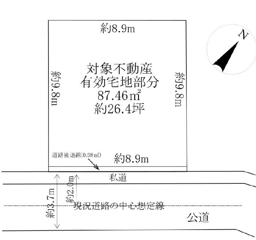 泉区和泉中央南2丁目 土地 2480万円の土地図