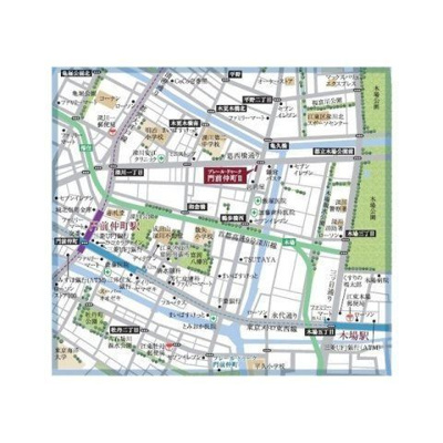 【地図】 | プレール・ドゥーク門前仲町Ⅱ