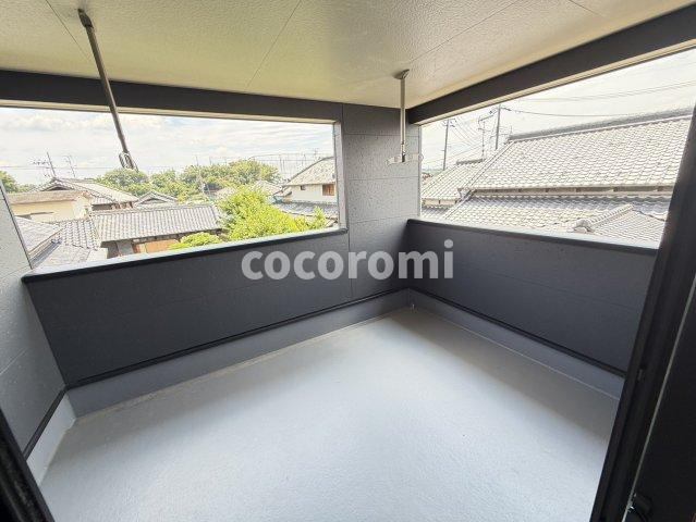 長尾峠町新築戸建のバルコニー