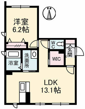 シャーメゾン高柳西 の間取り