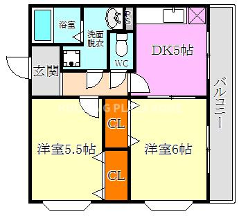 メゾンヌーベルみゆきの間取り