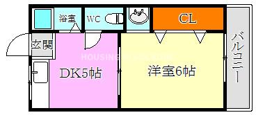ビラ高倉の間取り