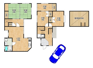 【間取り】 | 王子町　中古一戸建