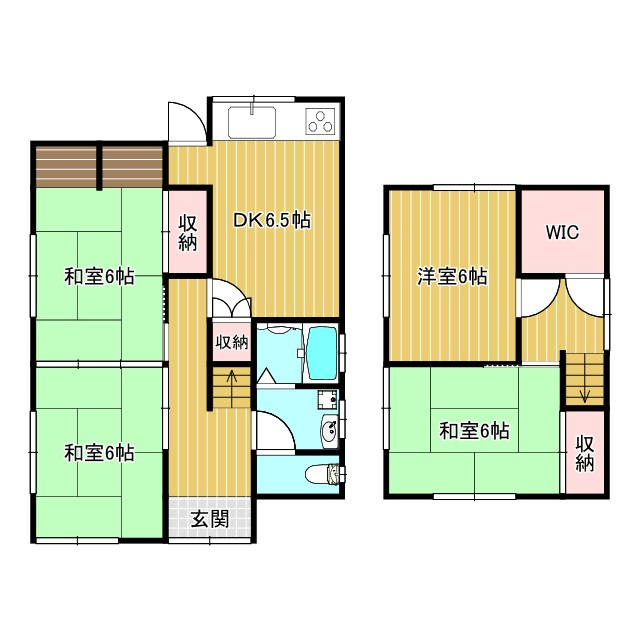 口里戸建ての間取り