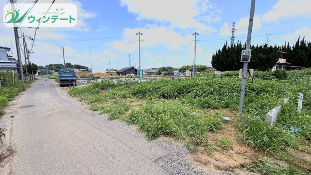 土浦市天川7期　新築戸建　2号棟の前面道路含む現地写真|現地写真です。敷地面積184.98㎡（55.95坪）とゆとりの広さ。日当たりや風通しはぜひ現地でご確認ください。