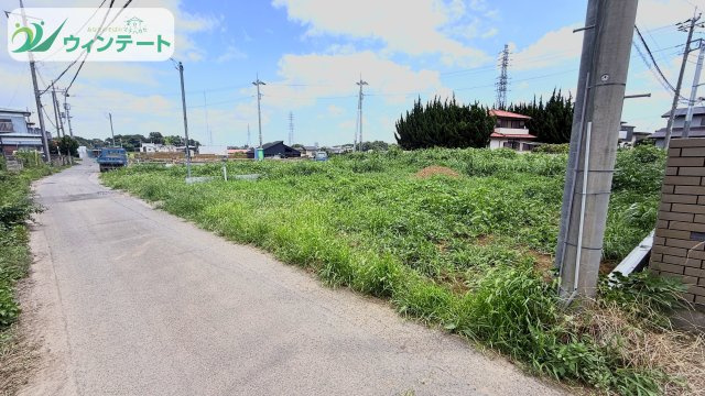 土浦市天川7期　新築戸建　1号棟の前面道路含む現地写真|前面道路は交通量が少なく子供の通学にも安心の道路です♪ぜひ現地でご体感ください！