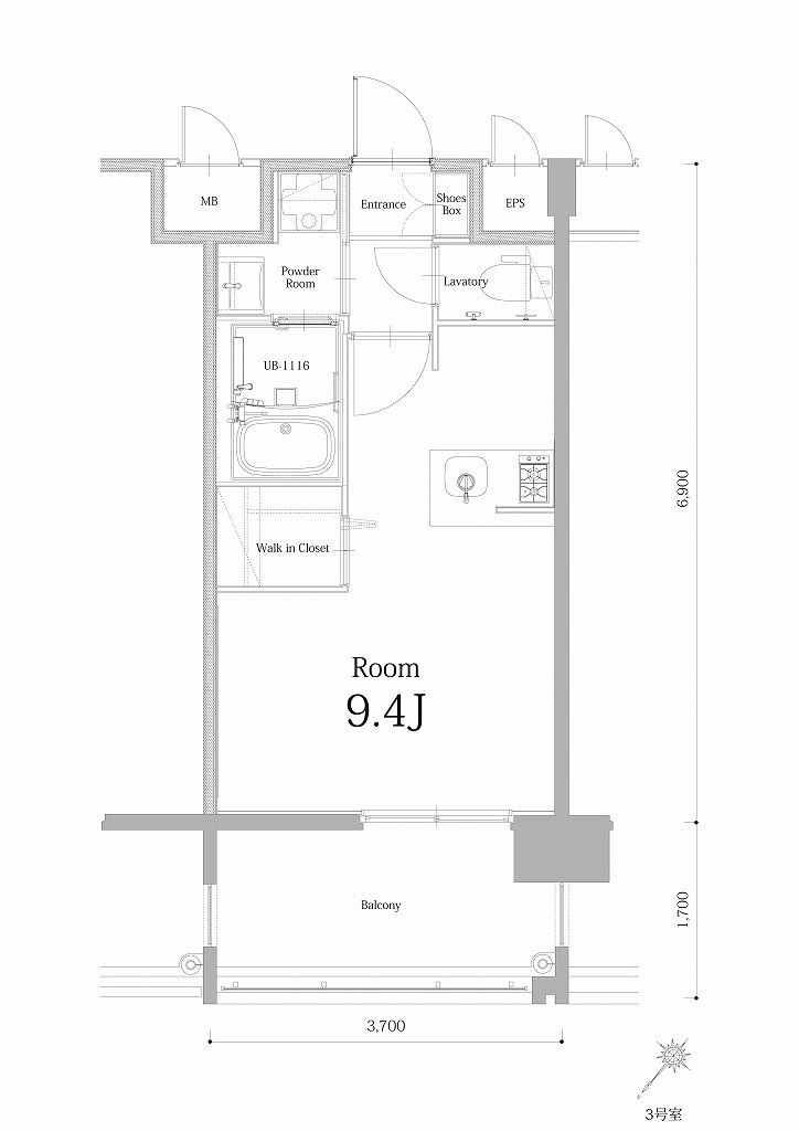 エンクレスト博多駅南BASEの間取り