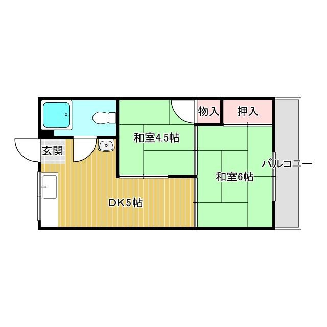 太陽ハイツの間取り