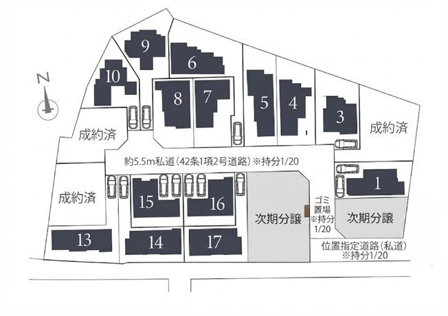 【区画図】 | ＪＲ横浜線「小机」新築戸建
