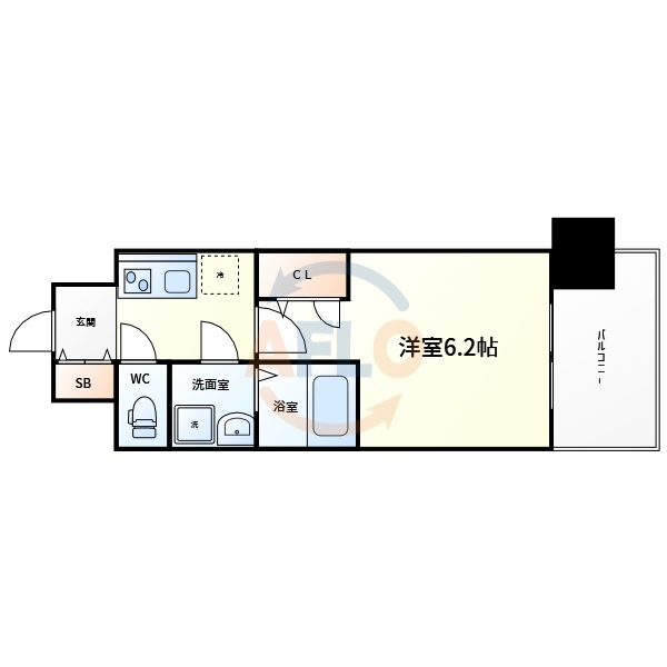 エスリード谷町六丁目レジデンスの間取り|エスリード谷町六丁目レジデンス　間取り