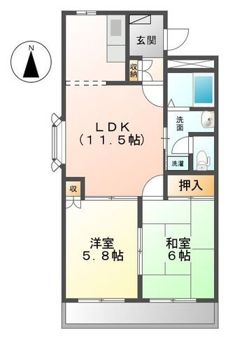 アルシオン壱番館の間取り