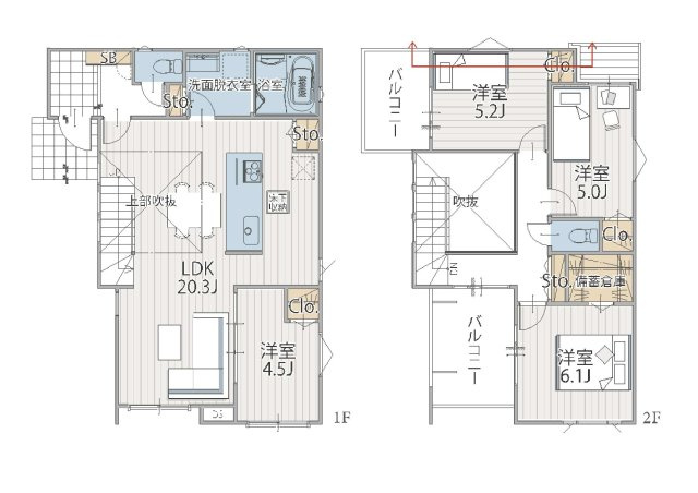【間取り】 | ＪＲ横浜線「小机」新築戸建