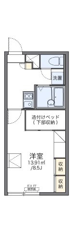 レオパレスＫＡＺＵの間取り
