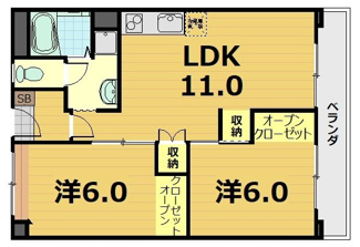 【間取り】 | ベルヴィタウン京都伏見