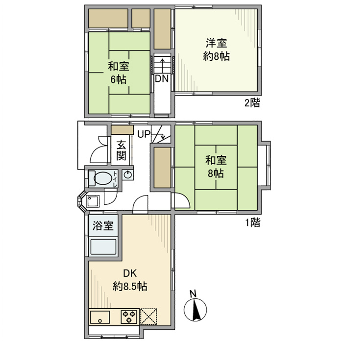 松飛台戸建の間取り