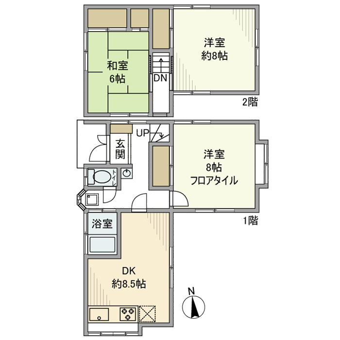 松飛台戸建の間取り