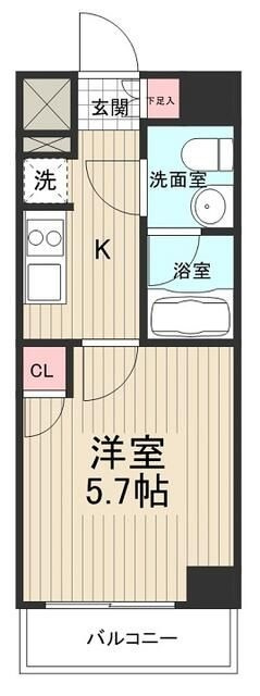 ライジングプレイス堀切の間取り|間取りです。