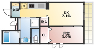 【間取り】 | 仮)アヴェルーチェ三条堀川