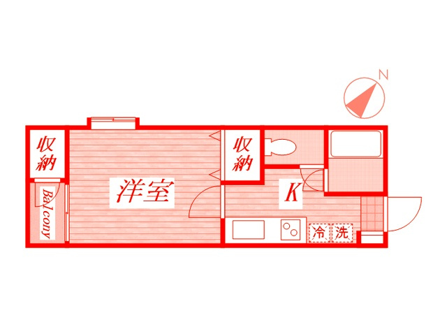 藤沢市辻堂元町４丁目のアパートの間取り