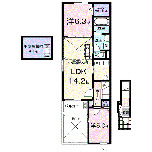 ハイランドⅠの間取り