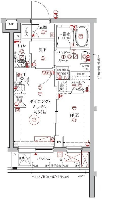 クレイシアIDZ中馬込の間取り|間取りです。