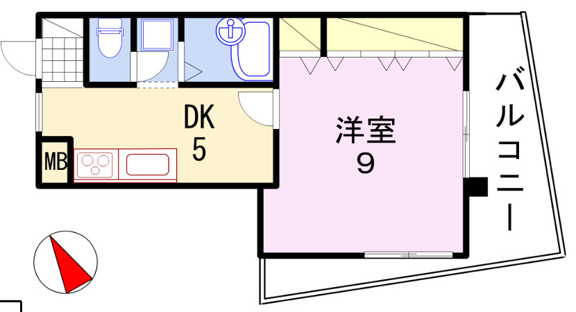 プラザＹの間取り|広々１ＤＫ★