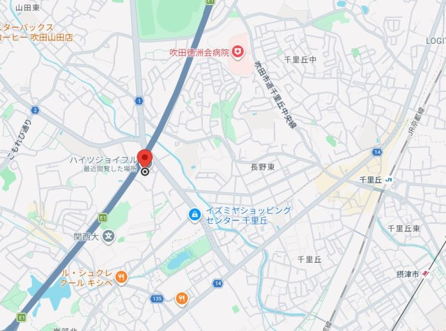 ハイツジョイフルの地図