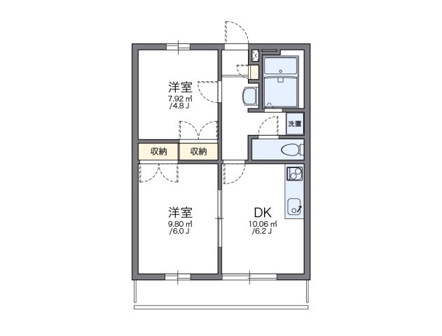 レオパレスさくらの間取り