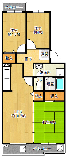 【間取り】 | 鹿の子台北ハイツ | 鹿の子台北ハイツ(Good Home)