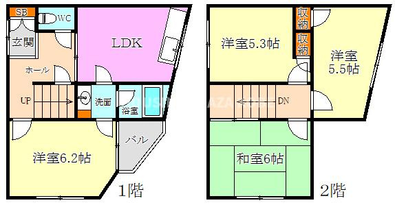山下町４丁目貸家