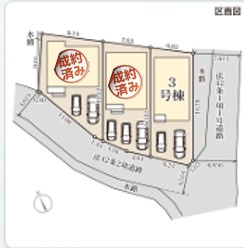 ■■西原町幸地-①号棟（全3棟）の区画図|区画図