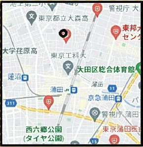 ノーザンロード蒲田の地図