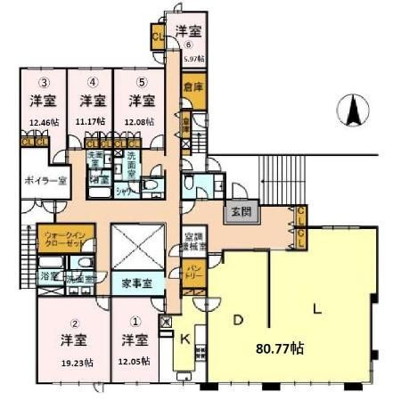 リド南麻布　B棟の間取り