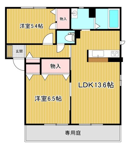 【間取り】 | シャトーコエモンG棟 | シャトー・コエモンⅡG棟(Good Home)
