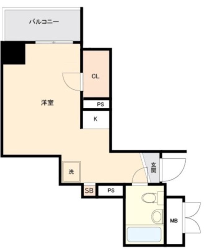 スカイコート川崎第5の間取り|間取りです。