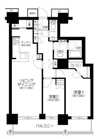 ベイクレストタワーの間取り