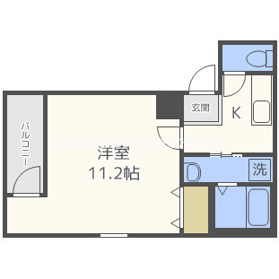 フジパレス中加賀屋Ⅰ番館の間取り