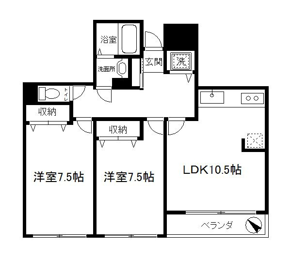 ラフィーヌ・ショコラの間取り
