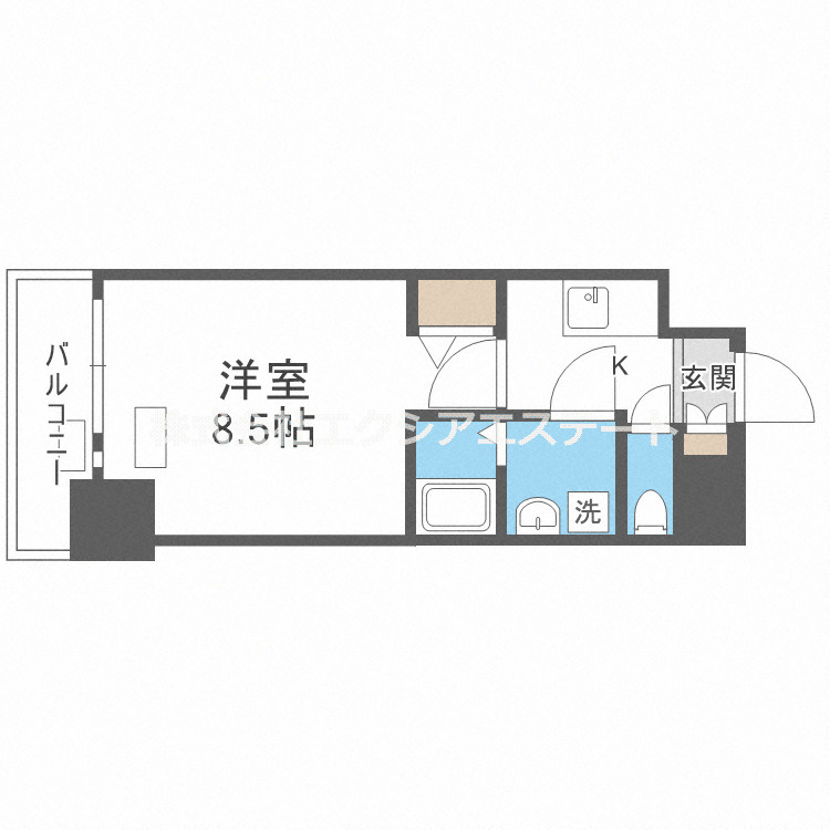 ララプレイス四天王寺前夕陽ケ丘プルミエの間取り
