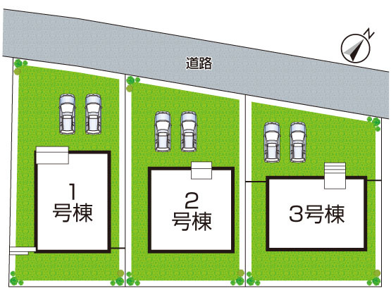 加東市下滝野　第10期　新築一戸建ての区画図|全3区画