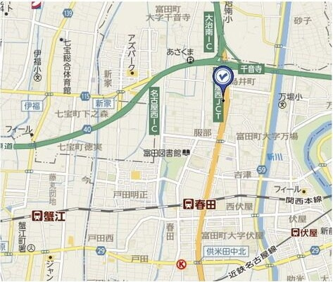アンプルール リーブル ゴールドクレストの地図